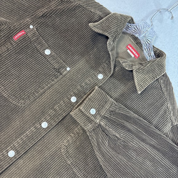 UNIONBAY Other - Union Bay Men's Medium Corduroy Snap Up Shirt Jacket Brown EUC Y2K